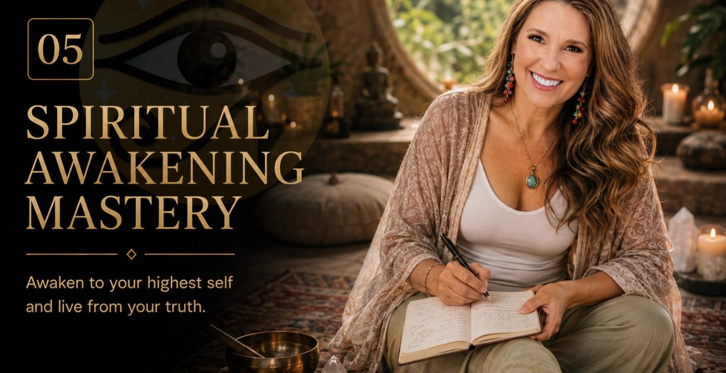 Spiritual Awakening Mastery course cover from the Soulful Evolution Classroom